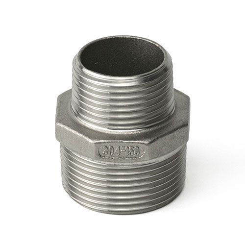 Ніпель перехідний з нержавіючої сталі AISI 304 DN 20x40 (3/4"x1 1/2")