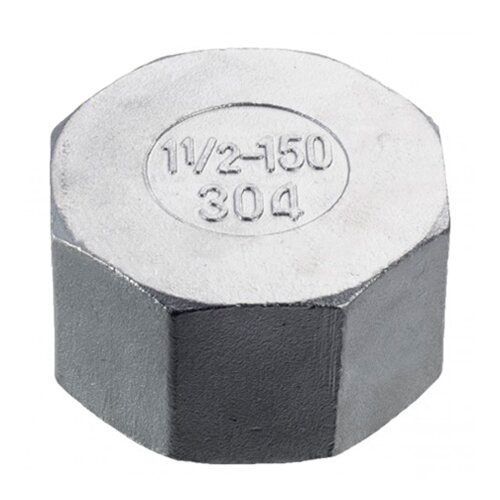 Заглушка нержавіюча AISI 304 з внутрішньою різьбою DN 32 (1 1/4")